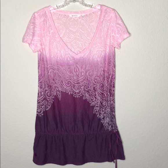 Athleta Tops - Athleta Pink & Purple Burnout Top Shirt Size Small